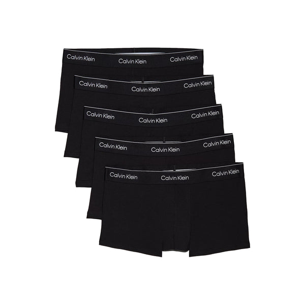 Calvin Klein Icon Cotton Stretch 5 Pack Low Rise Trunks Black