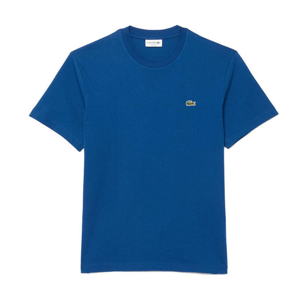 Lacoste Classic Fit Cotton T-Shirt Globe Blue