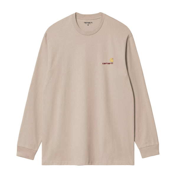 Carhartt WIP L/S American Script T-Shirt Fleur De Sel