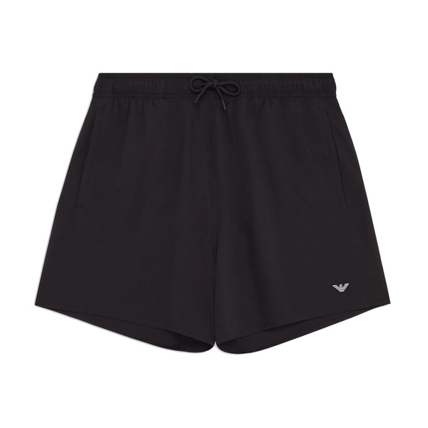 Emporio Armani Beach Small Eagle Swim Shorts Black