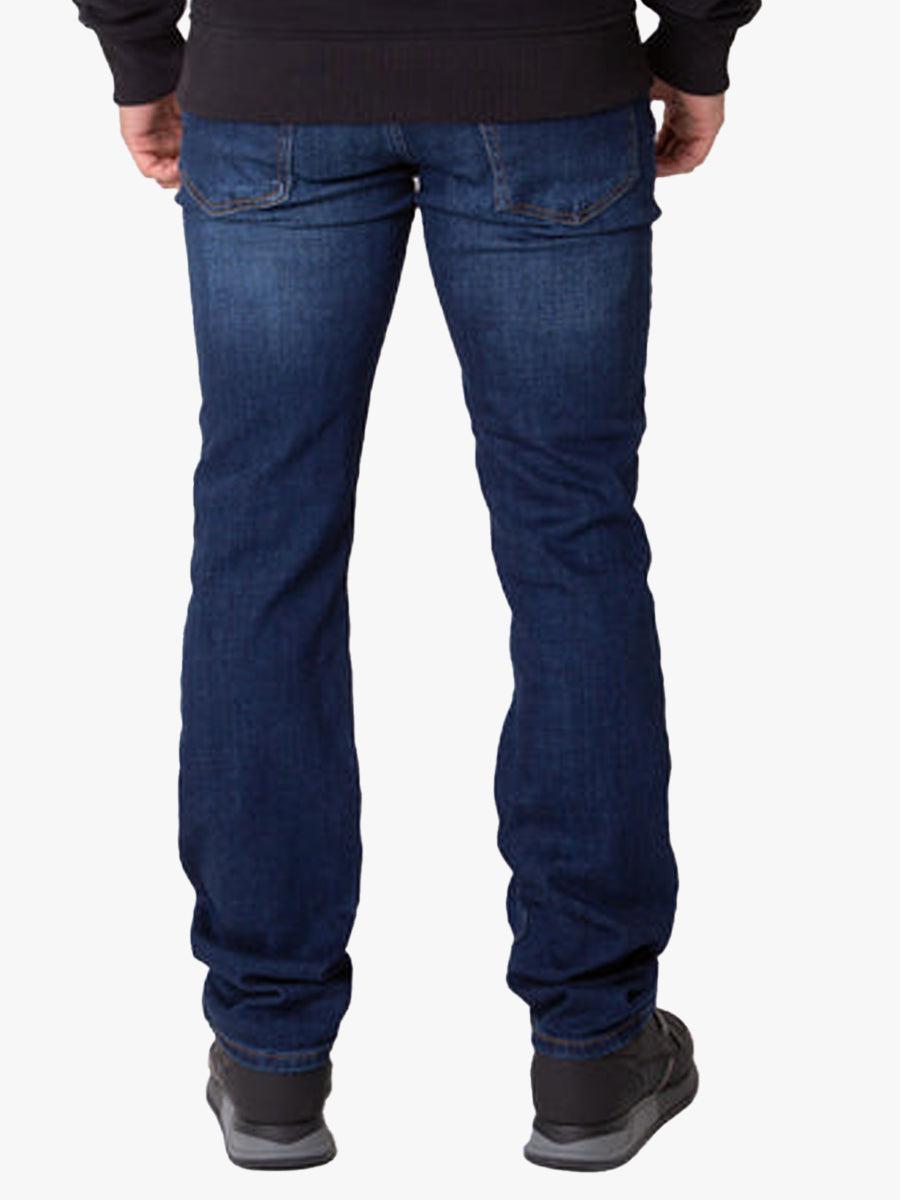 Belvotti Milano Regular Fit Plain Denim Jeans - Indigo Blue-36W 32L-SPIRALSEVEN DESIGNER MENSWEAR UK