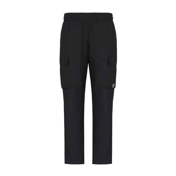 EA7 Emporio Armani Core Identity Nylon Cargo Jogger Pants Black