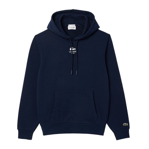 Lacoste Graphic Print Hoodie Midnight Blue