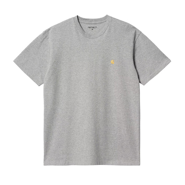 Carhartt WIP Chase T-Shirt Grey Heather/Gold