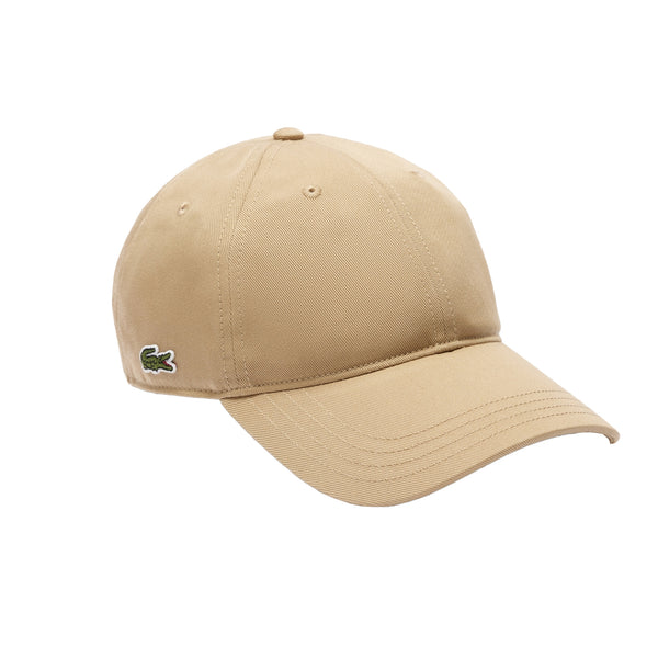 Lacoste Cotton Twill Baseball Cap Beige