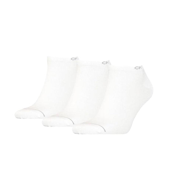 Calvin Klein Sneaker 3 Pack Socks White-One size-SPIRALSEVEN DESIGNER MENSWEAR UK