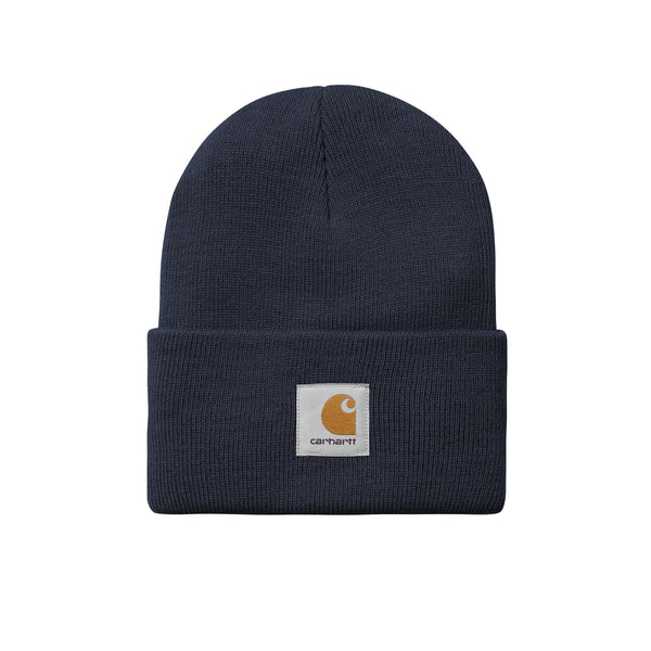 Carhartt WIP Acrylic Watch Beanie Hat Air Force Blue-One size-SPIRALSEVEN DESIGNER MENSWEAR UK