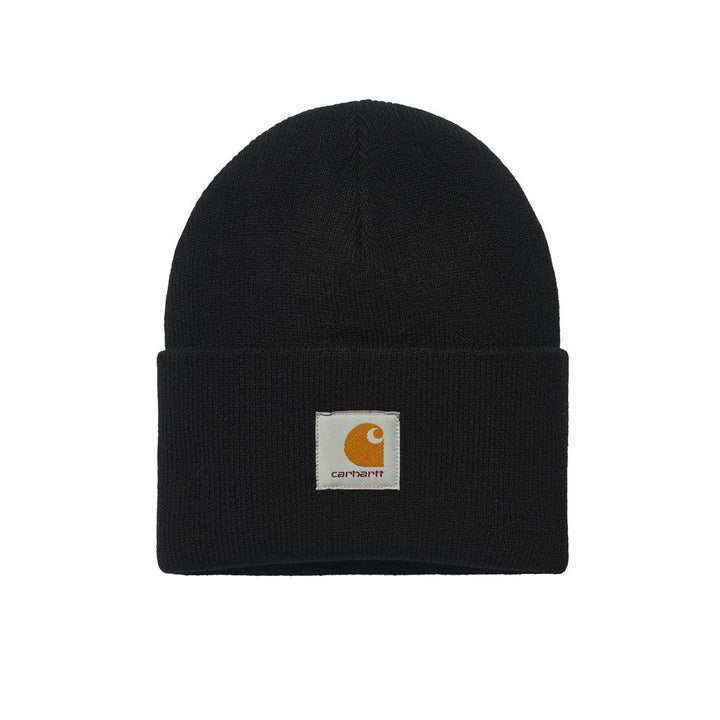 Carhartt WIP Acrylic Watch Beanie Hat Black-One size-SPIRALSEVEN DESIGNER MENSWEAR UK