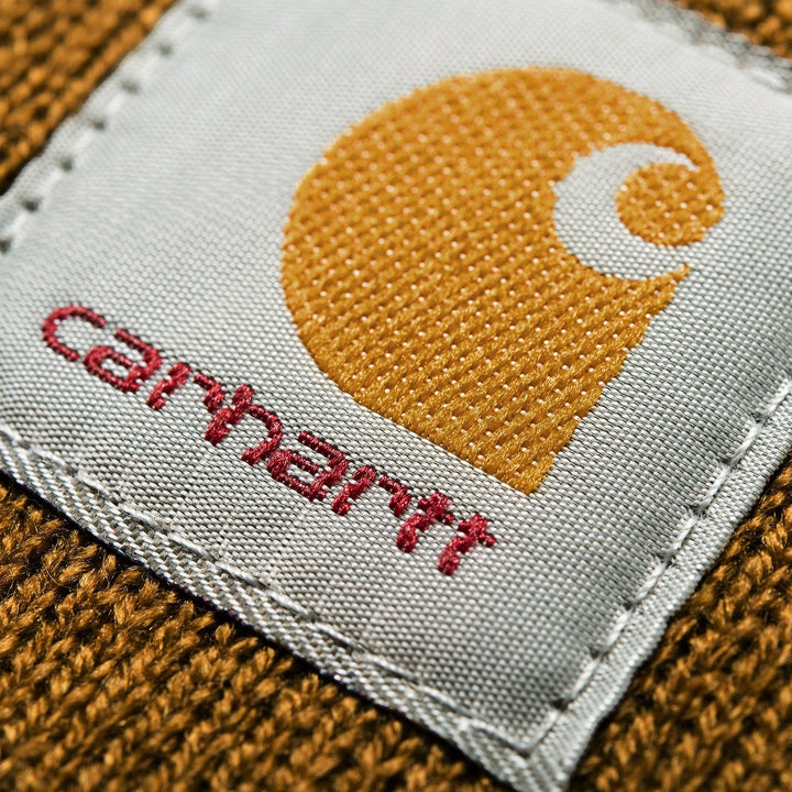 Carhartt WIP Acrylic Watch Beanie Hat Hamilton Brown-One size-SPIRALSEVEN DESIGNER MENSWEAR UK