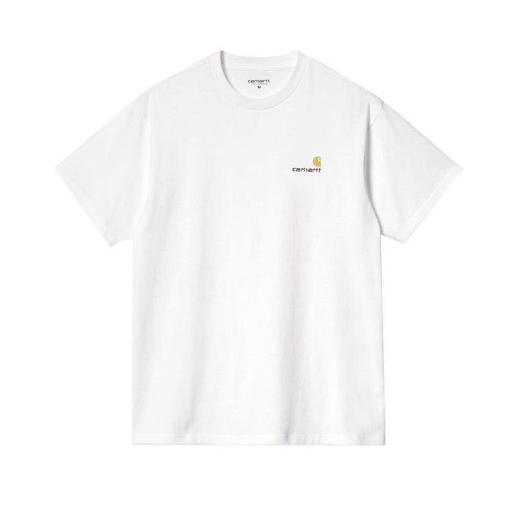 Carhartt WIP American Script T-Shirt White-SPIRALSEVEN DESIGNER MENSWEAR UK