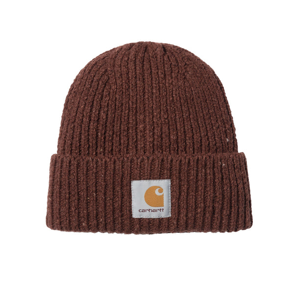 Carhartt WIP Anglistic Beanie Hat Speckled Offroad-One size-SPIRALSEVEN DESIGNER MENSWEAR UK