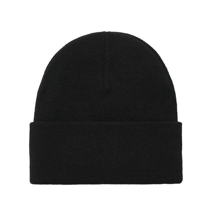 Carhartt WIP Chase Beanie Hat Black/Gold-One size-SPIRALSEVEN DESIGNER MENSWEAR UK