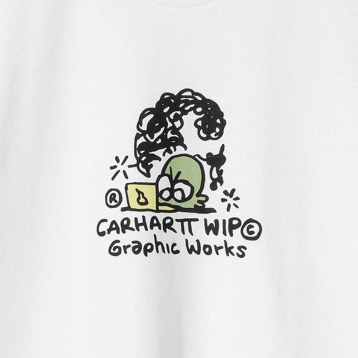 Carhartt WIP Graphic Works T-Shirt White-SPIRALSEVEN DESIGNER MENSWEAR UK