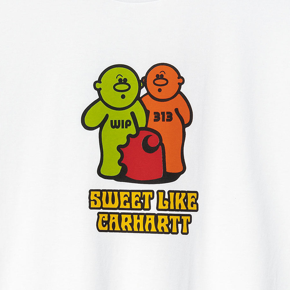 Carhartt WIP Gummy T-Shirt White-SPIRALSEVEN DESIGNER MENSWEAR UK