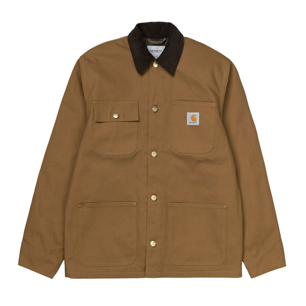 Carhartt WIP Michigan Coat Winter Hamilton Brown/Tobacco Rigid-SPIRALSEVEN DESIGNER MENSWEAR UK