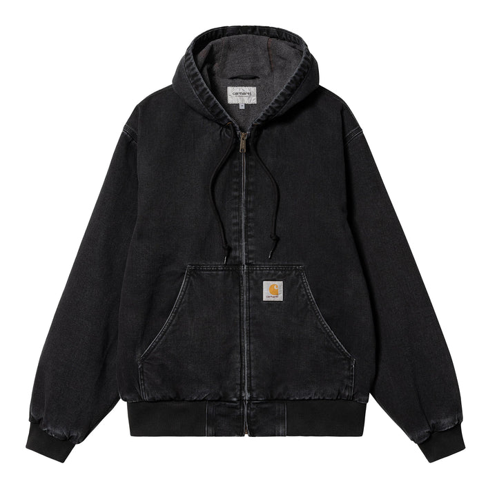 Carhartt WIP OG Active Jacket Black Stone Washed-SPIRALSEVEN DESIGNER MENSWEAR UK