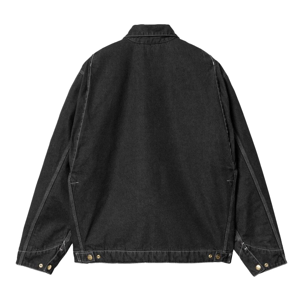 Carhartt WIP OG Detroit Summer Jacket - Black Stone Washed-SPIRALSEVEN DESIGNER MENSWEAR UK