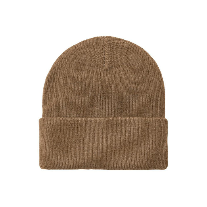 Carhartt WIP Short Watch Beanie Hat Chocolate-One size-SPIRALSEVEN DESIGNER MENSWEAR UK