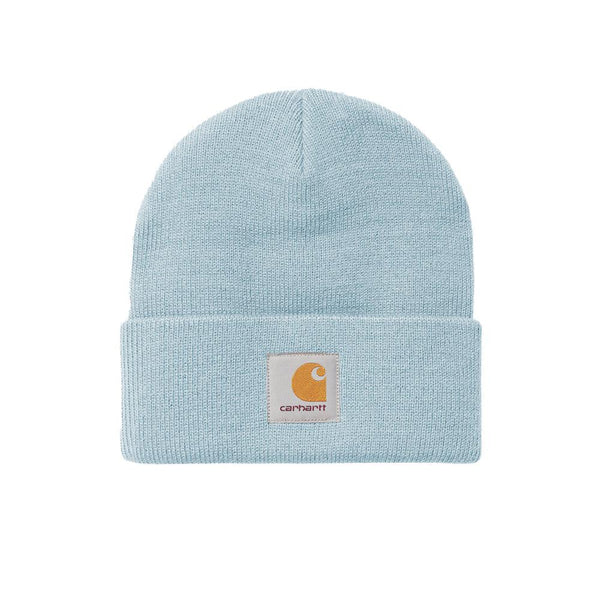 Carhartt WIP Short Watch Beanie Hat Misty Sky-One size-SPIRALSEVEN DESIGNER MENSWEAR UK