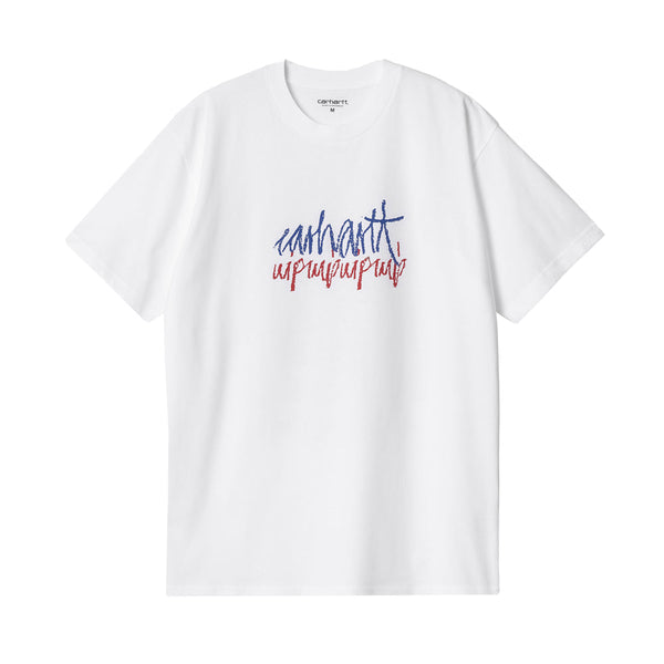 Carhartt WIP Stereo T-Shirt White-SPIRALSEVEN DESIGNER MENSWEAR UK