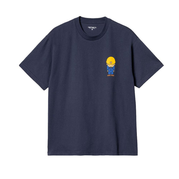 Carhartt WIP Sumimasen T-Shirt Air Force Blue-SPIRALSEVEN DESIGNER MENSWEAR UK