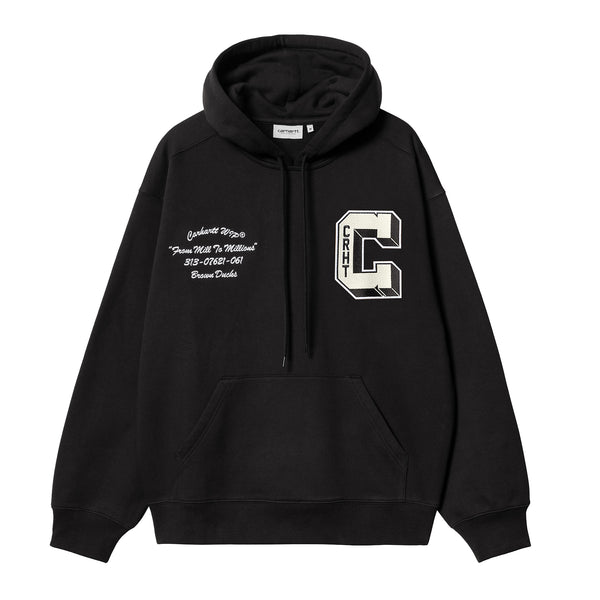 Carhartt WIP Hooded Brown Ducks Sweat Black