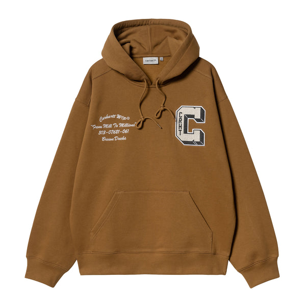 Carhartt WIP Hooded Brown Ducks Sweat Hamilton Brown