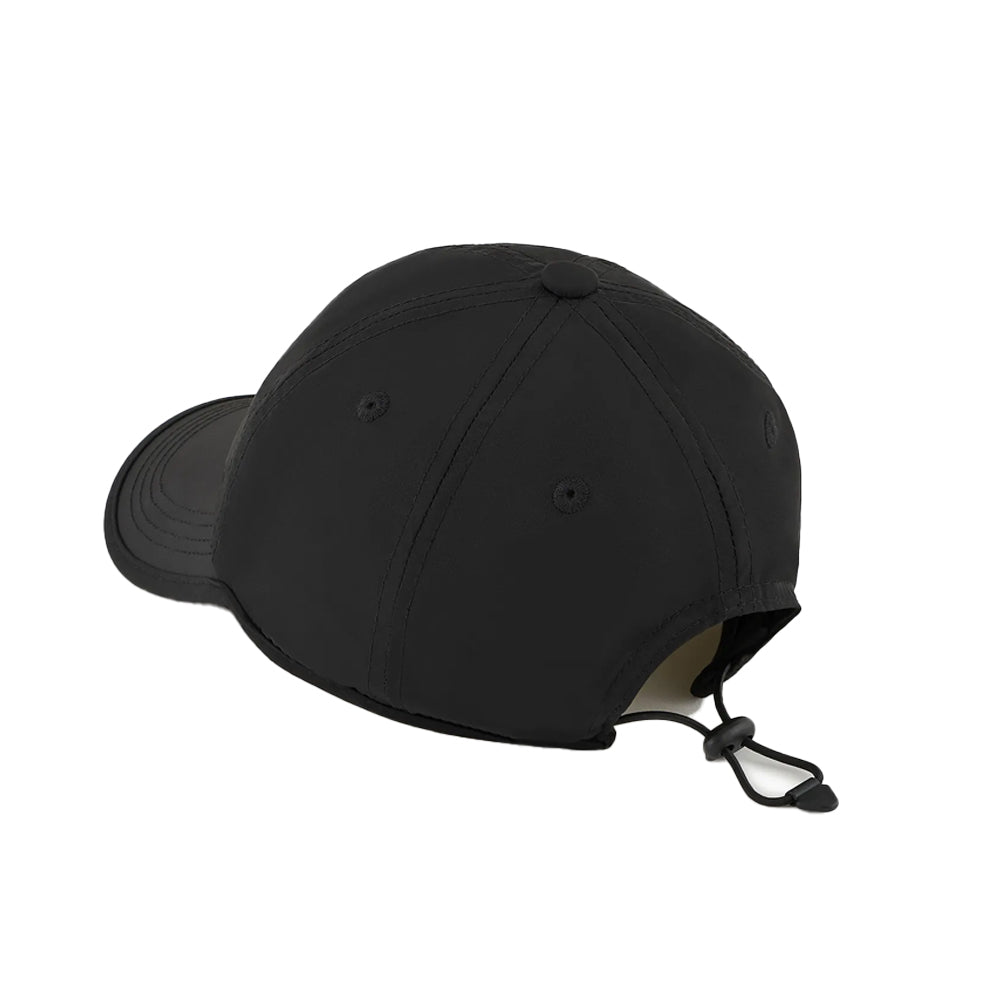 EA7 Emporio Armani ASV Gold Label Baseball Cap - Black-One Size-SPIRALSEVEN DESIGNER MENSWEAR UK