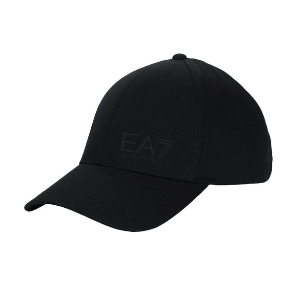 EA7 Emporio Armani Core ID Baseball Cap Black/Black-One size-SPIRALSEVEN DESIGNER MENSWEAR UK