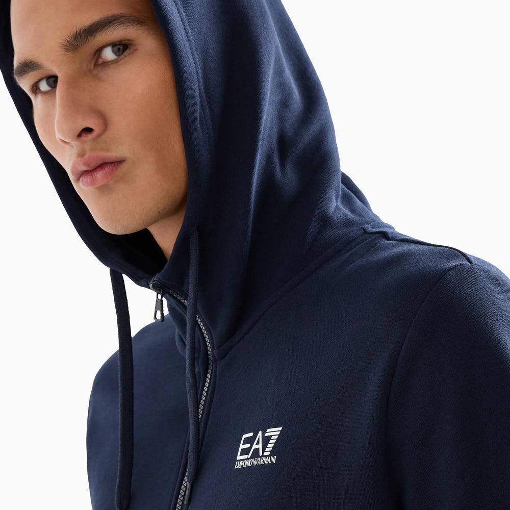 EA7 Emporio Armani Core Identity Cotton Tracksuit Armani Blue