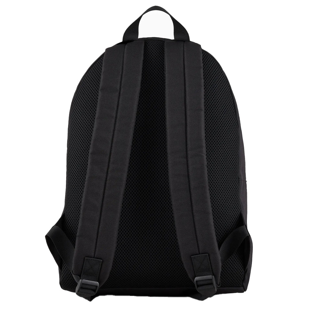 EA7 Emporio Armani Recycled Fabric Train Core Backpack - Black/Gold-One Size-SPIRALSEVEN DESIGNER MENSWEAR UK