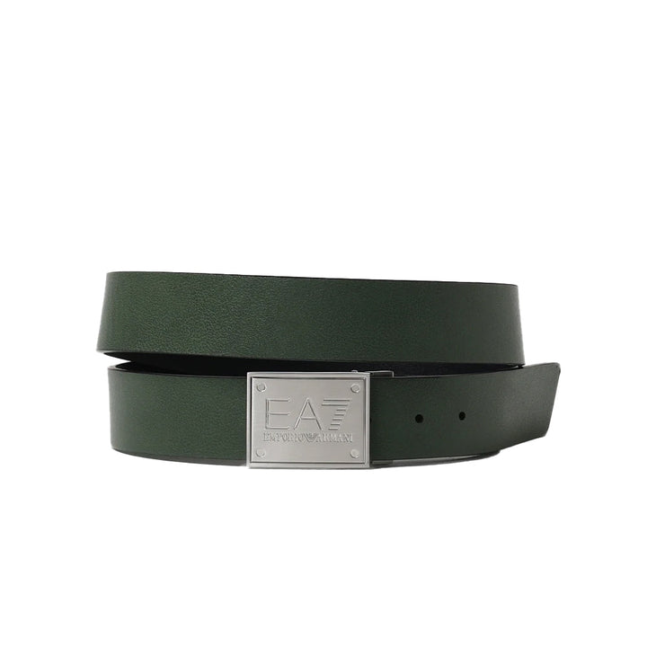 EA7 Emporio Armani Reversible Logo Belt - Black/Beetle-One Size-SPIRALSEVEN DESIGNER MENSWEAR UK