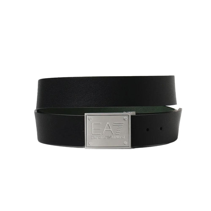 EA7 Emporio Armani Reversible Logo Belt - Black/Beetle-One Size-SPIRALSEVEN DESIGNER MENSWEAR UK