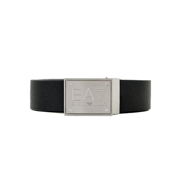 EA7 Emporio Armani Reversible Logo Belt - Black/Beetle-One Size-SPIRALSEVEN DESIGNER MENSWEAR UK