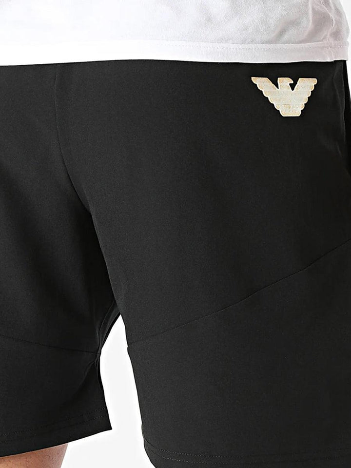 EA7 Emporio Armani Tennis Pro VENTUS7 Shorts - Black-SPIRALSEVEN DESIGNER MENSWEAR UK