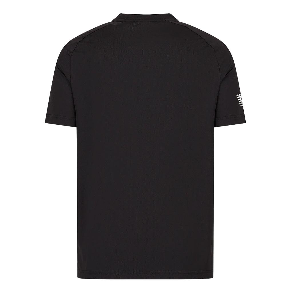 EA7 Emporio Armani Tennis Pro VENTUS7 T-Shirt - Black-SPIRALSEVEN DESIGNER MENSWEAR UK