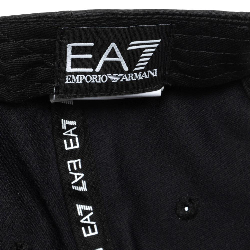 EA7 Emporio Armani Train Core Patch Logo Baseball Cap - Black-SPIRALSEVEN DESIGNER MENSWEAR UK