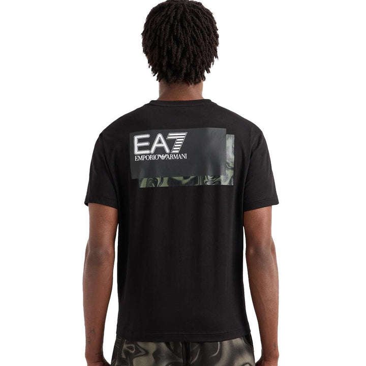 EA7 Emporio Armani Visibility Crew T-Shirt Black-SPIRALSEVEN DESIGNER MENSWEAR UK