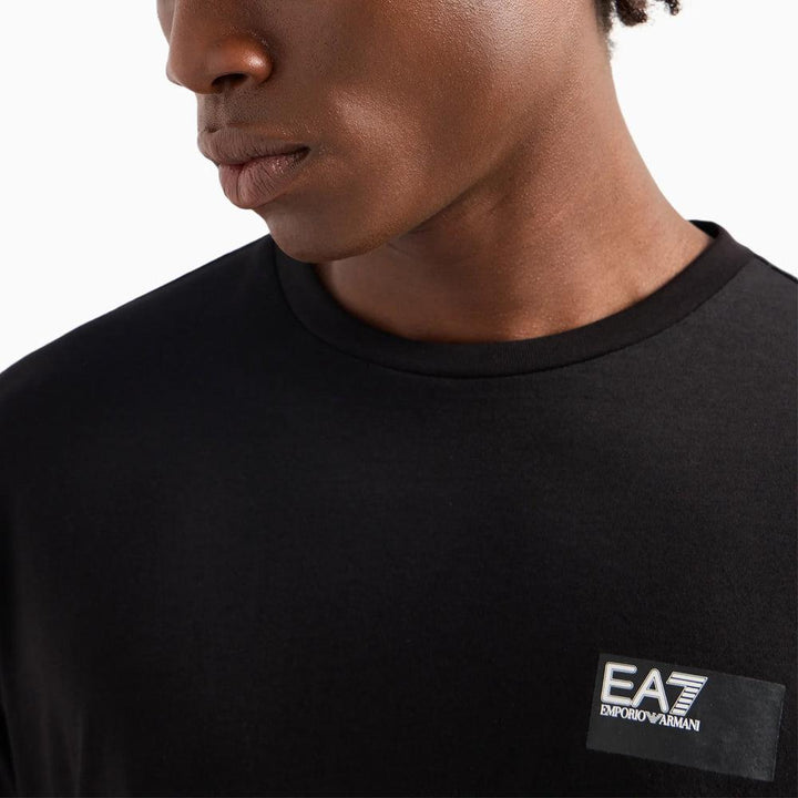 EA7 Emporio Armani Visibility Crew T-Shirt Black-SPIRALSEVEN DESIGNER MENSWEAR UK