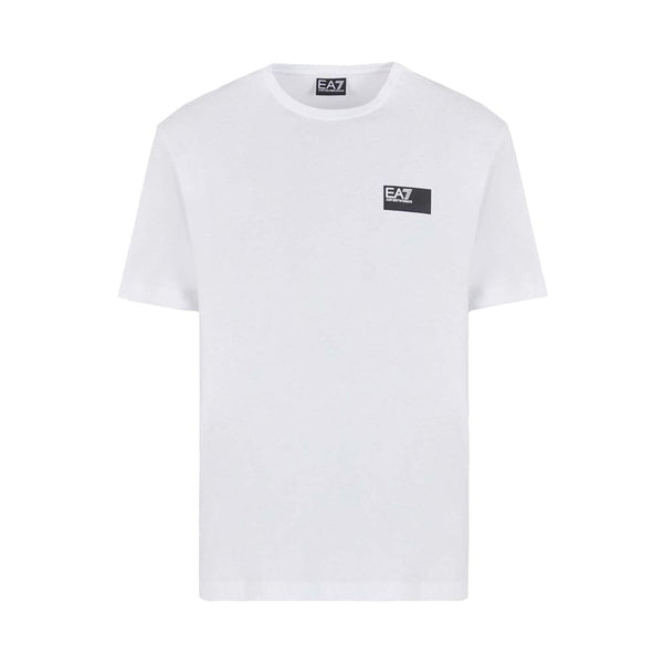 EA7 Emporio Armani Visibility Crew T-Shirt White-SPIRALSEVEN DESIGNER MENSWEAR UK