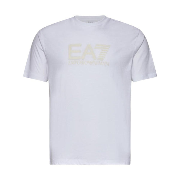 EA7 Emporio Armani Visibility Logo T-Shirt White-SPIRALSEVEN DESIGNER MENSWEAR UK