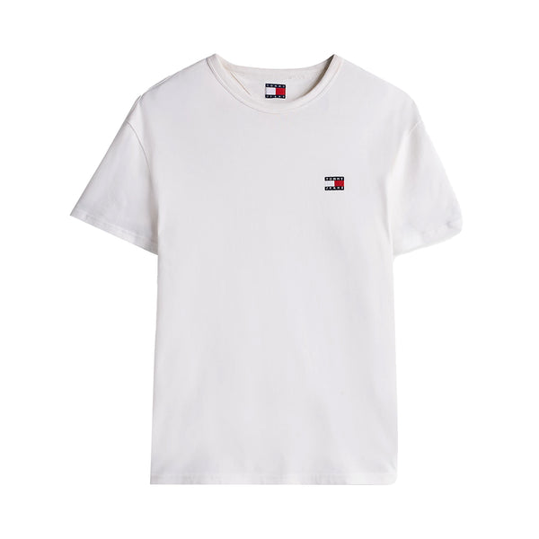 Tommy Jeans Reg Logo Badge T-Shirt Ecru