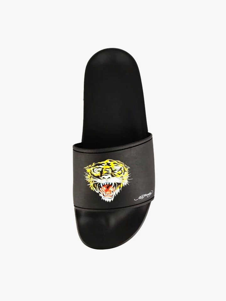 Ed Hardy Fierce Slides - Black-SPIRALSEVEN DESIGNER MENSWEAR UK