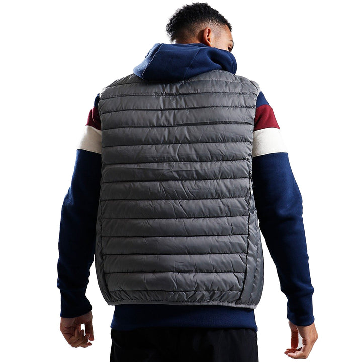 Ellesse Bardy Block Padded Gilet Grey-SPIRALSEVEN DESIGNER MENSWEAR UK