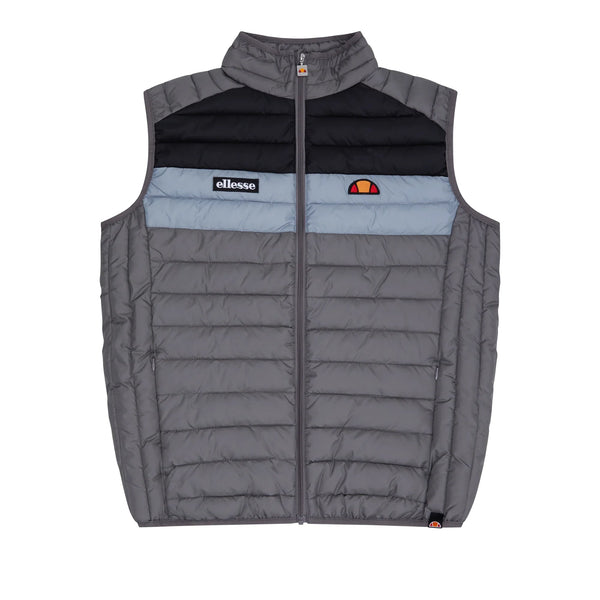 Ellesse Bardy Block Padded Gilet Grey-SPIRALSEVEN DESIGNER MENSWEAR UK