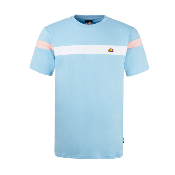 Ellesse Caserio T-Shirt Light Blue-SPIRALSEVEN DESIGNER MENSWEAR UK