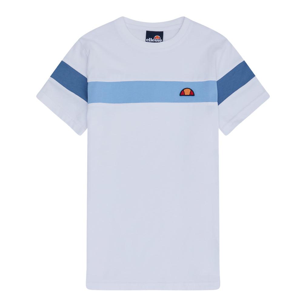 Ellesse Caserio T-Shirt - White/Light Blue-SPIRALSEVEN DESIGNER MENSWEAR UK