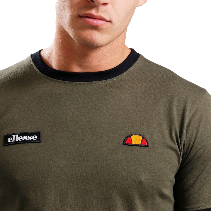 Ellesse Ferdorini T-Shirt Khaki-SPIRALSEVEN DESIGNER MENSWEAR UK