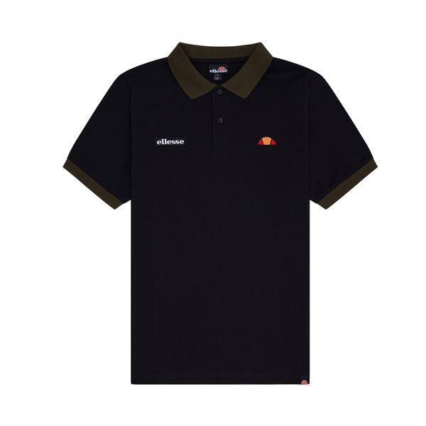 Ellesse Lessepsia Polo Shirt Black-SPIRALSEVEN DESIGNER MENSWEAR UK