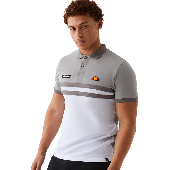 Ellesse Muccia Polo Shirt Navy White/Grey-SPIRALSEVEN DESIGNER MENSWEAR UK